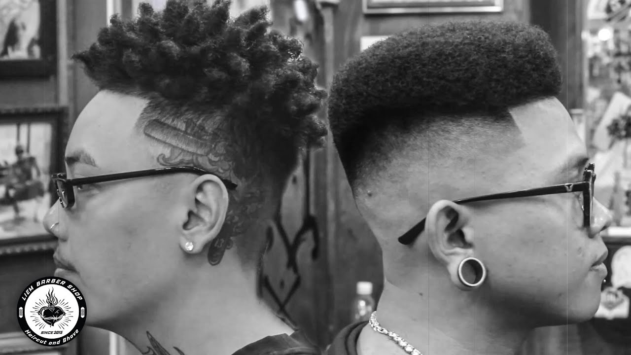 Gold Asia Guys With Afro Haircut | Liem Barber Shop