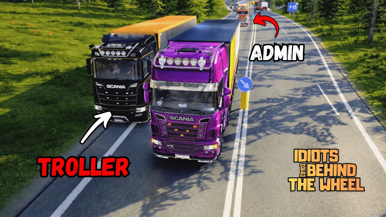 IDIOTS on the Road I BANS caught in 4K, crashes... I Funny moments - ETS2 Multiplayer (Episode 13)