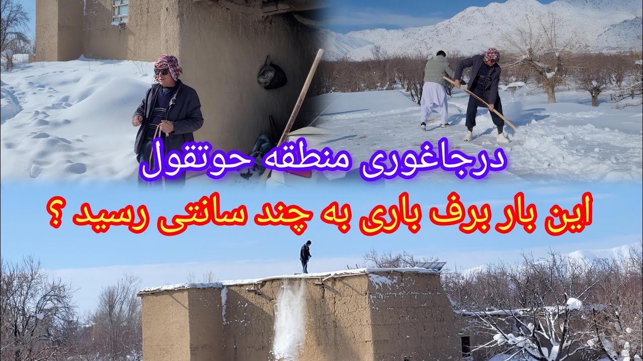 معلومات دقیق درباره برف باری اخیر درجاغوری منطقه زواران حوتقول #برف باری#جاغوری#غزنی#