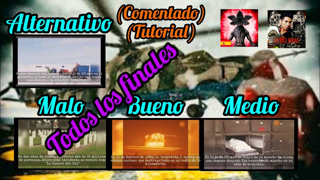 Todos los finales (explicado) | Antártida 88 / Euphoria horror games (comentado) gameplay argentino.