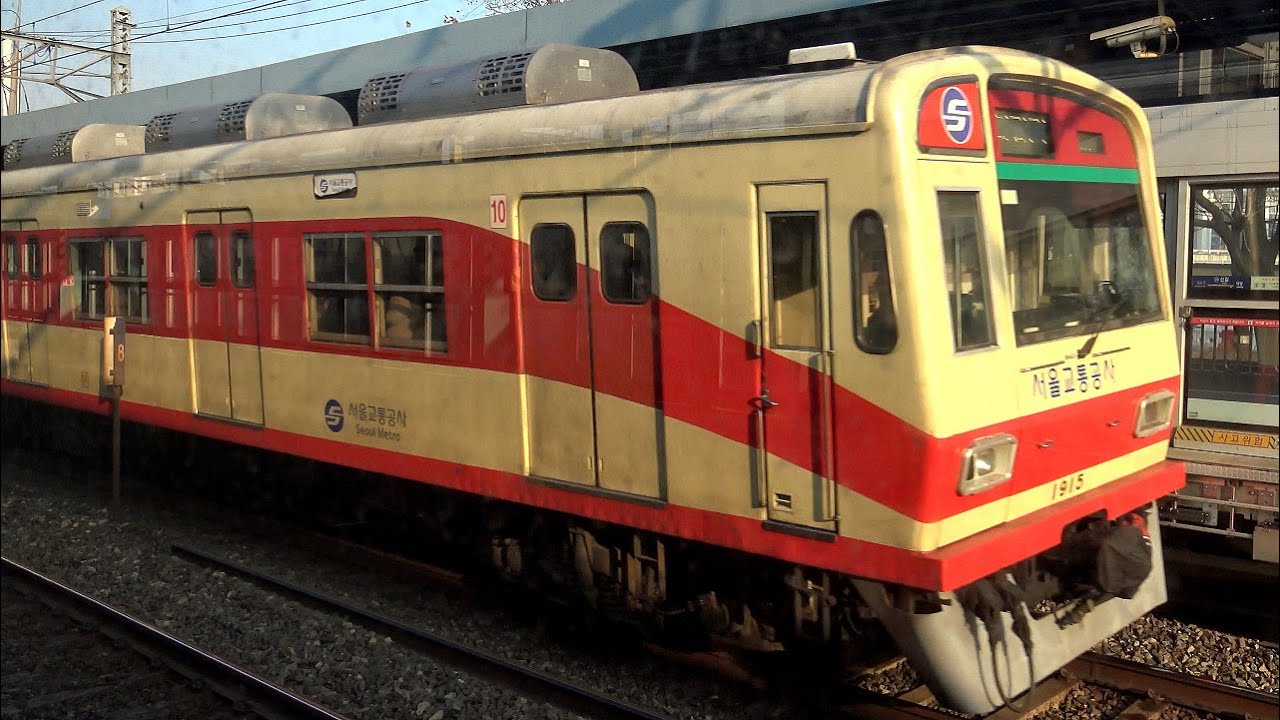 【4K】ソウル交通公社(ソウルメトロ)1号線 1000系 抵抗制御車・VVVFインバータ制御車(三菱電機製GTO-VVVF)到着・発車シーン集+乗車動画(走行音) 2022.12-2023.1