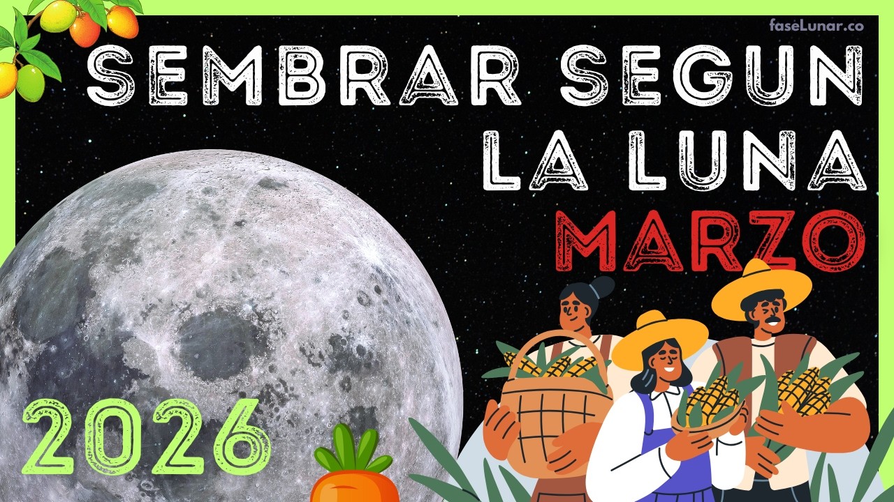 Calendario Lunar para SIEMBRA y JARDINERÍA en MARZO 🌱🌿 Como Sembrar con la luna en MARZO