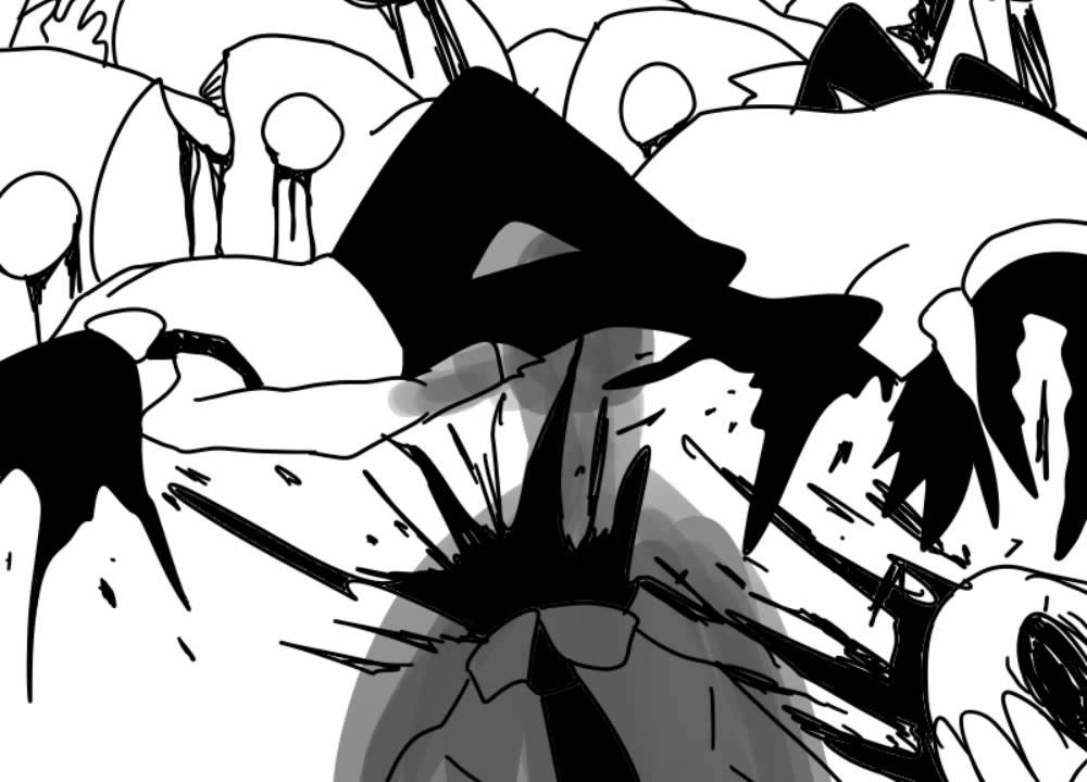 【手描き】打者と痛みの塔【OFF by Mortis Ghost】