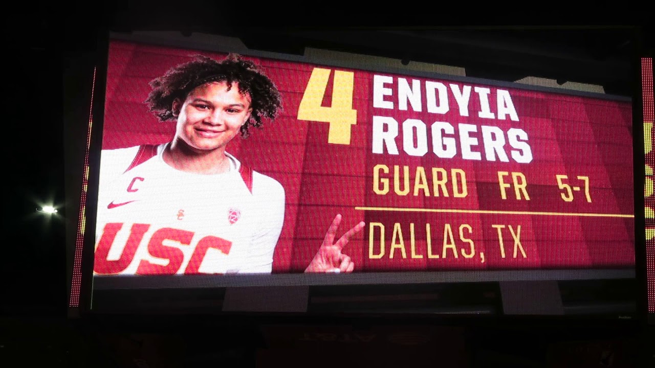 trojancandy.com:  Meet the 2019 Women of Troy Basketball Starters on the Galen Center Big Screen