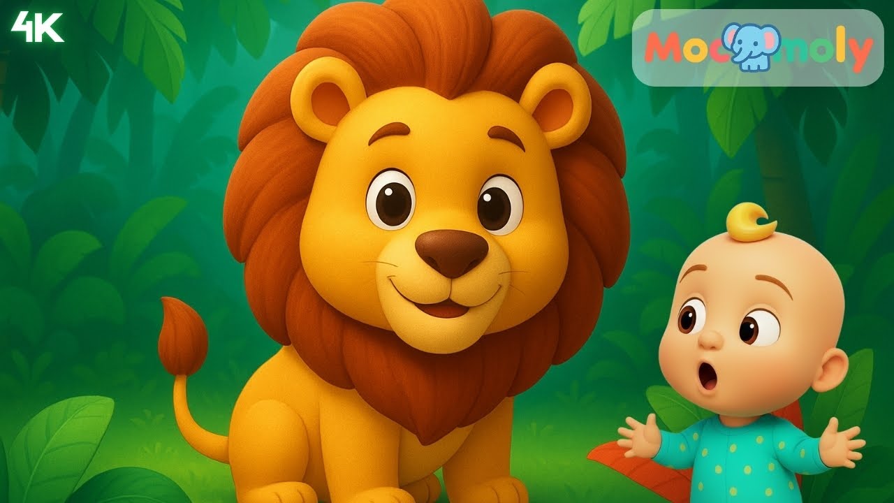 🦁 Lion Song for Kids | Magical Cartoon Lion Roar 🎵 Fun & Catchy Kids Sing-Along