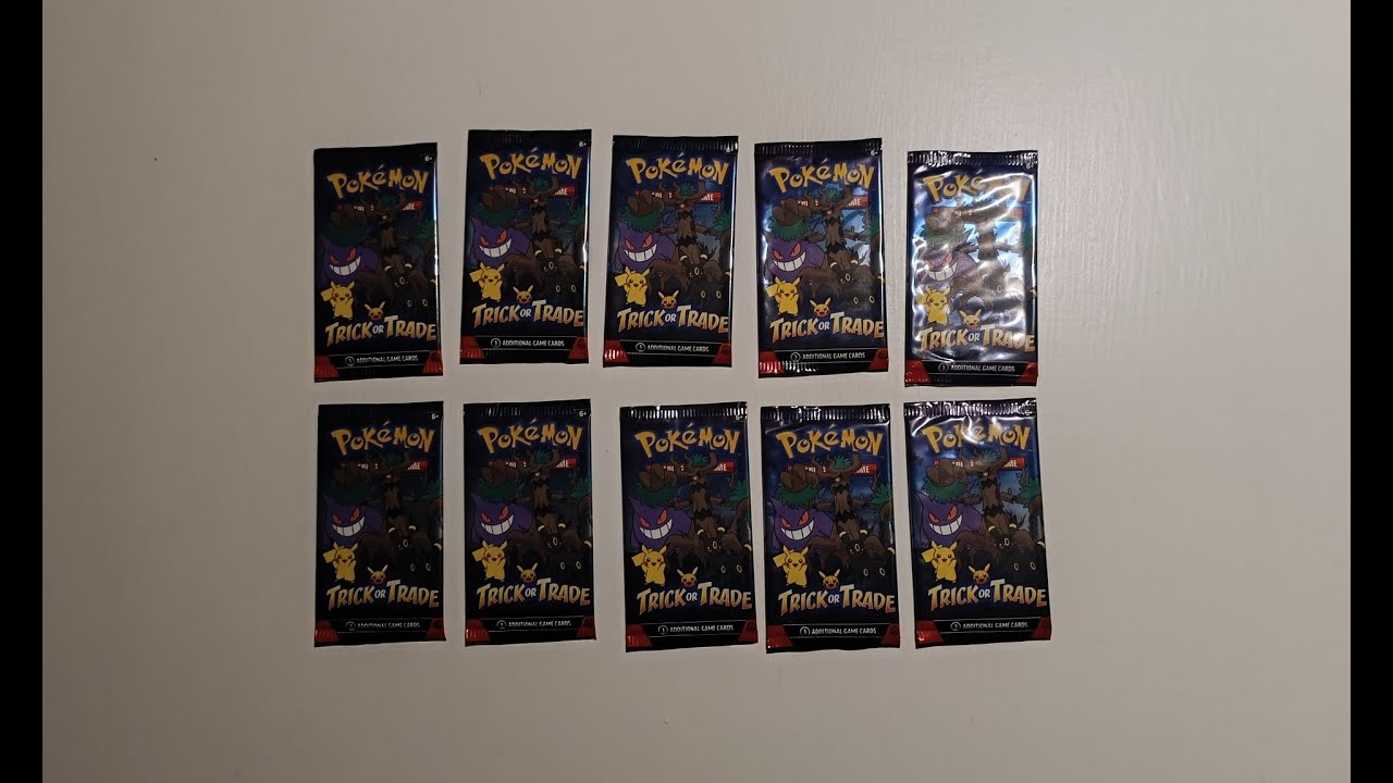 Pokémon 10 db Trick or trade booster (2025)