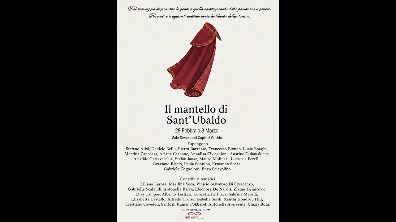Pietra Barrasso per IL MANTELLO DI SANT'UBALDO 28 feb 8 mar Gubbio