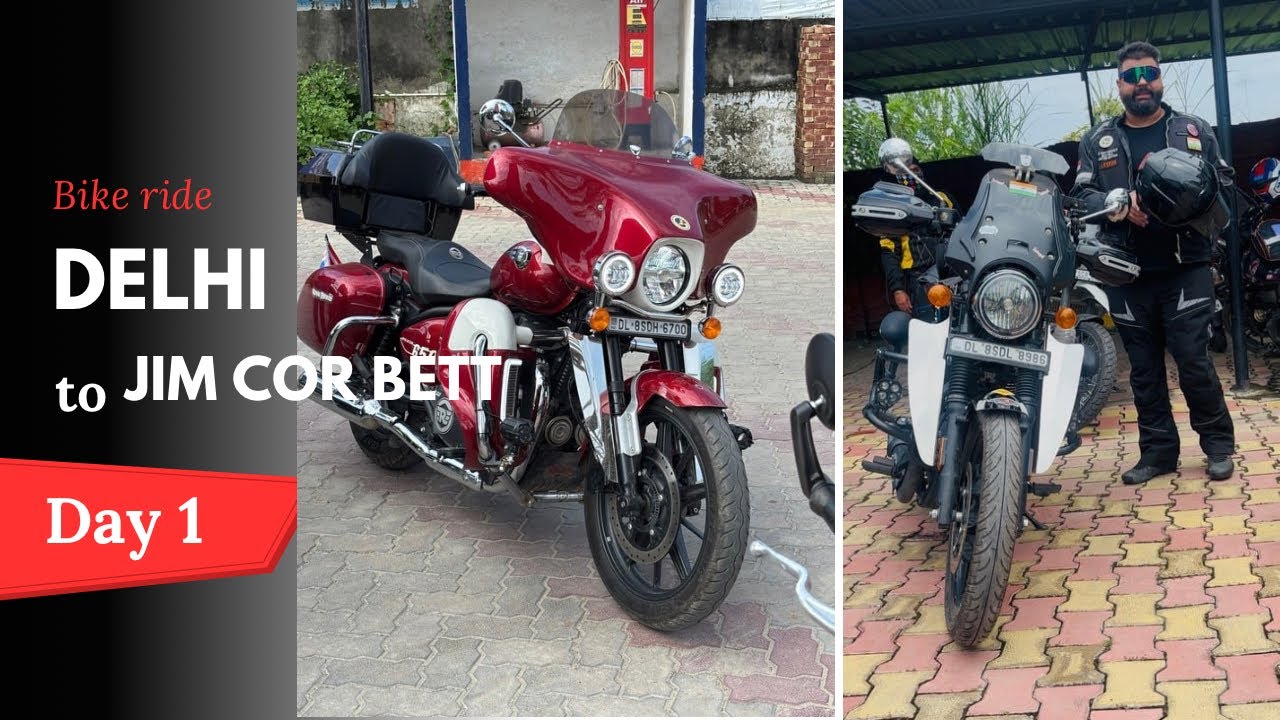 Delhi to Jim Corbett! Bike ride!fun with friends !part 1