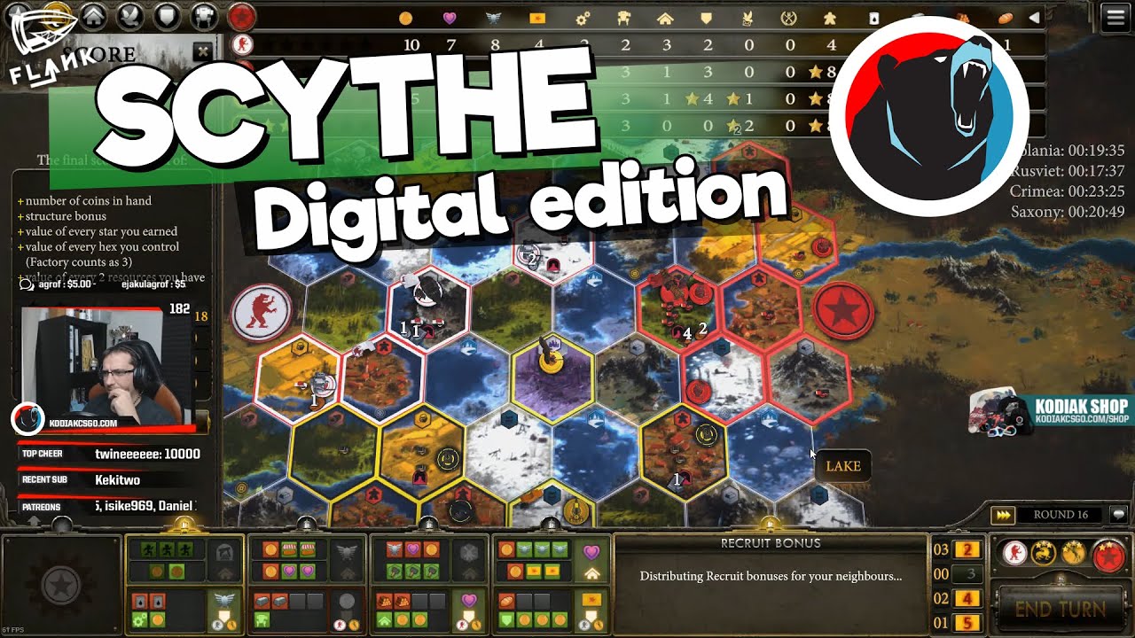 Kipróbáltam a kedvenc társasomat online -  Scythe Digital Edition