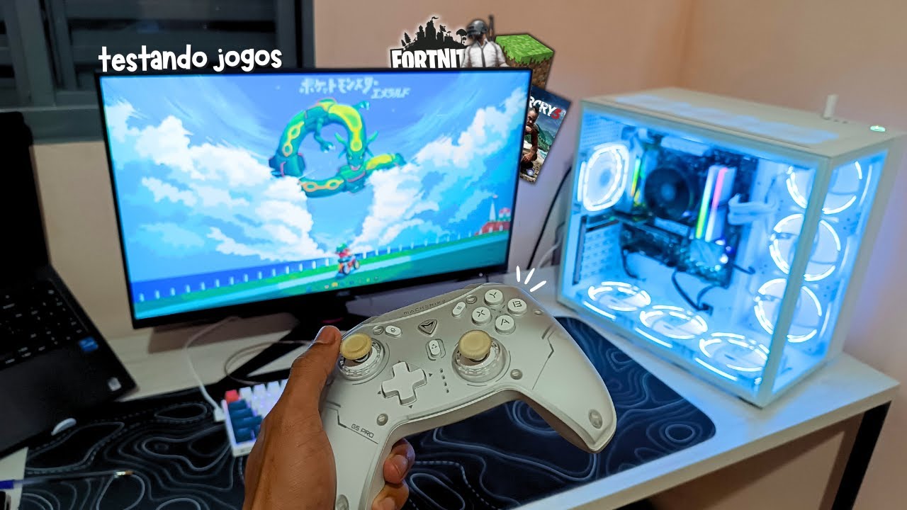 TESTANDO Jogos no meu PRIMEIRO PC GAMER Barato! (Ryzen 5 5600GT)