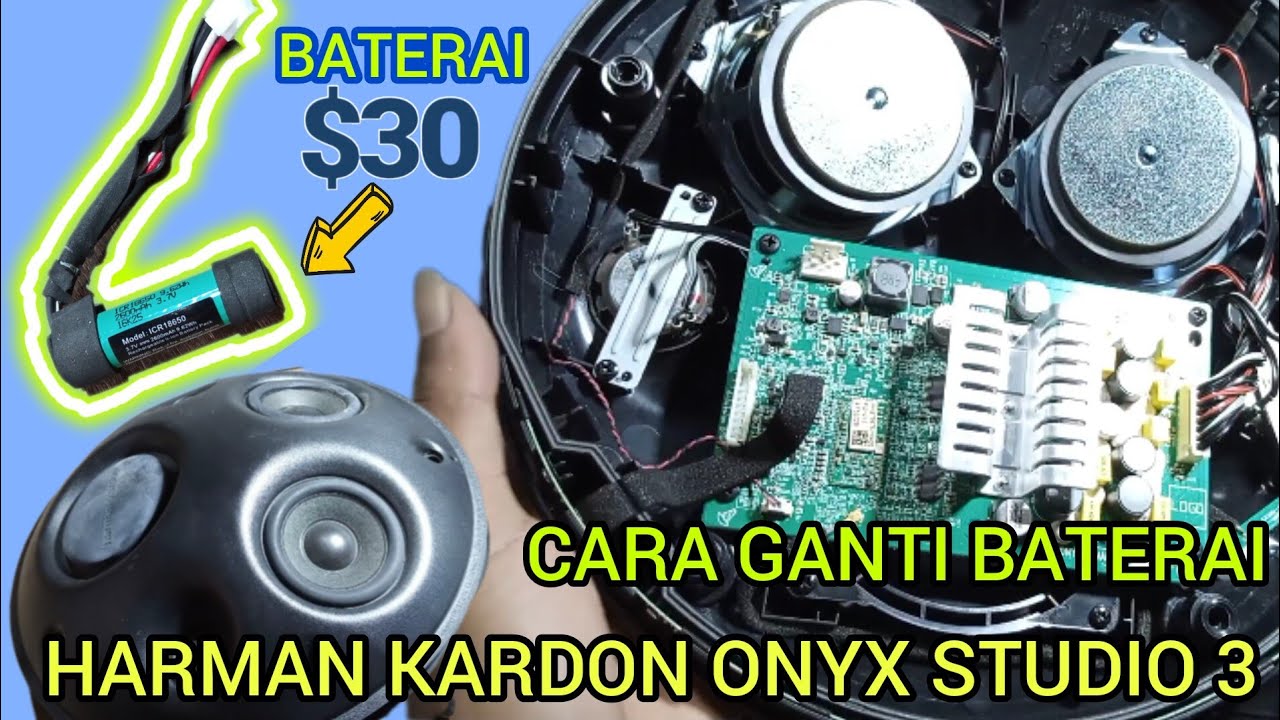 Cara Ganti Baterai Speaker HARMAN KARDON ONYX STUDIO 3 #hkonyxstudio3