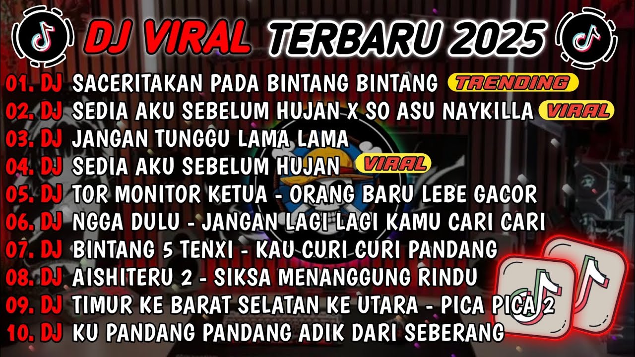 DJ TIKTOK TERBARU 2025-🎵DJ SA CERITAKAN PADA BINTANG X SO ASU X SENCY🎵DJ JANGAN TUNGGU LAMA LAMA
