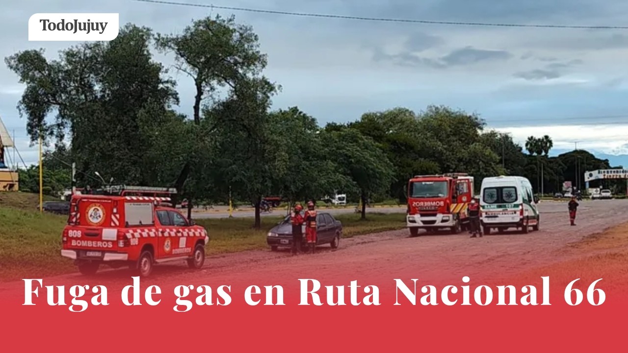 Fuga de gas en Ruta Nacional 66: INGRESO A PALPALÁ