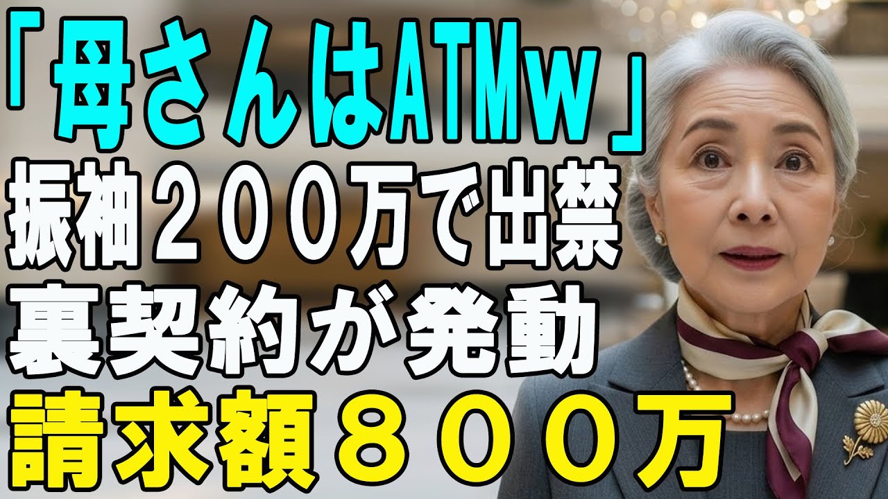「振袖代だけ出して消えろ」成人式当日に私を追い出した息子夫婦→翌日、”ある契約”の真実を伝えた結果、顔面蒼白に…【シニアライフ】【60代以上の方へ】