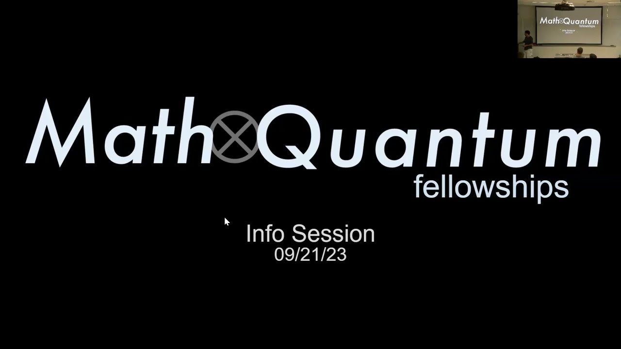 MathQuantum Fall 2023 Info Session