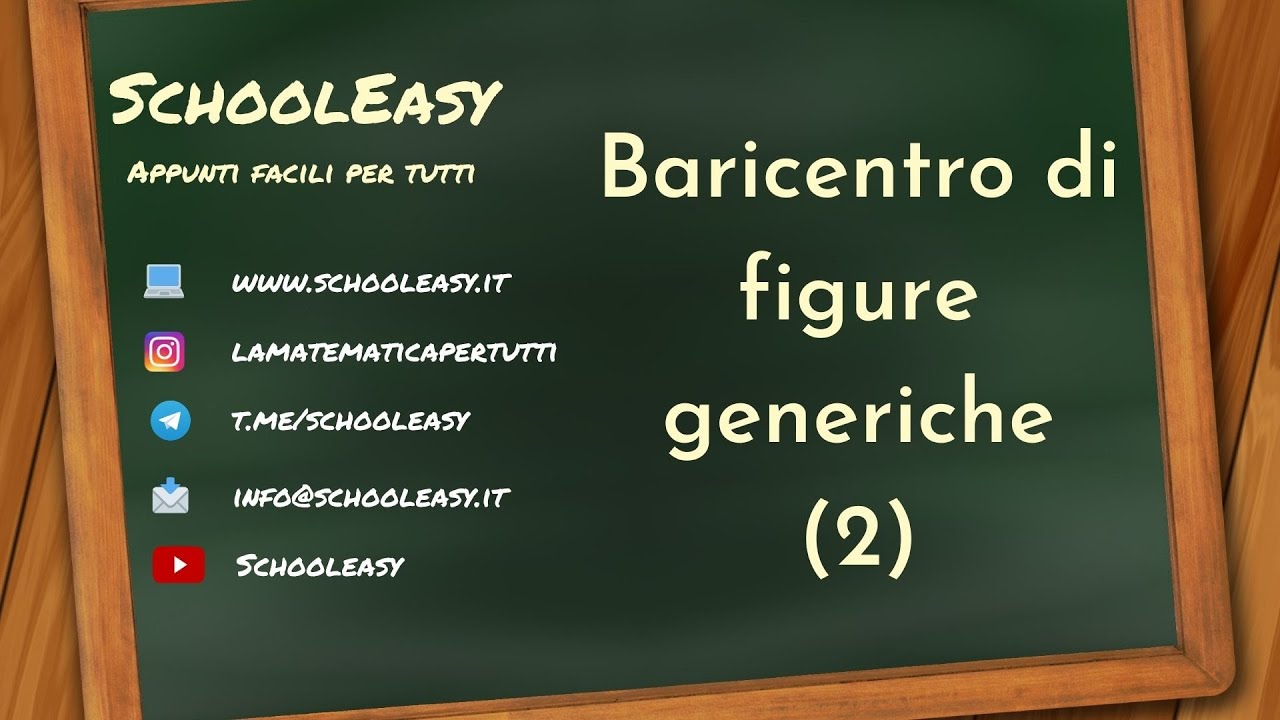 Baricentro di figure piane: Esercizio 2 con sottrazione di aree