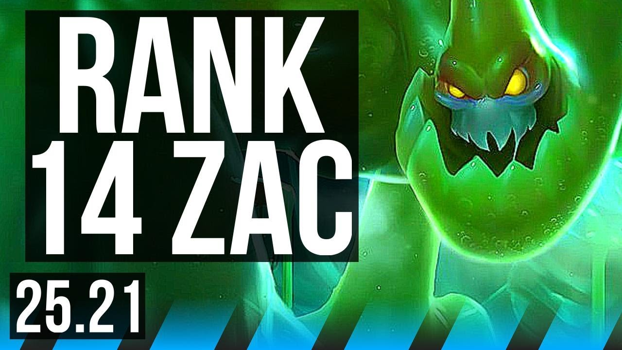 ZAC vs YASUO (MID) | 13/0/11, Legendary, Rank 14 Zac | NA Challenger | 25.21