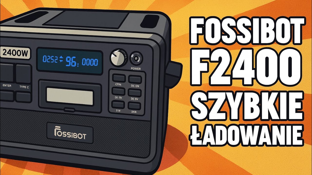 FOSSiBOT F2400 - szybkie pełne ładowanie mocą 1100 W.