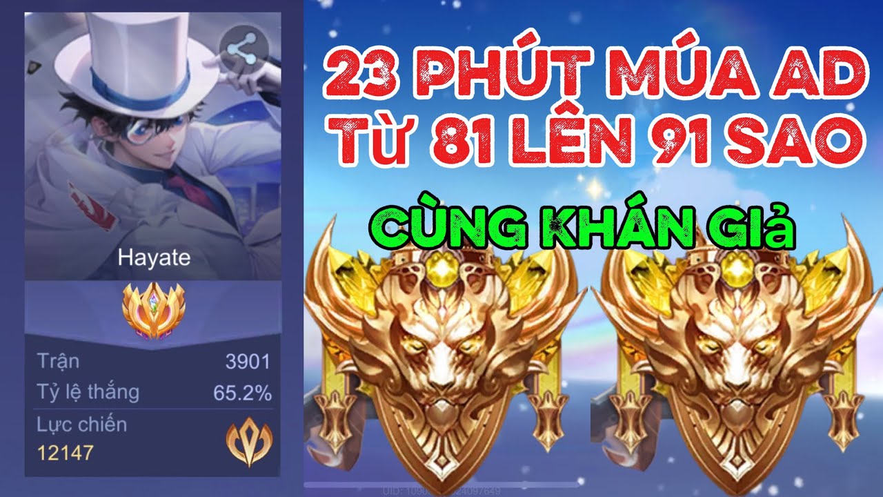 (23 Phút) Múa Hayate Cùng Khán Giả Trên Rank Cận Thiến Thần Cực Căng