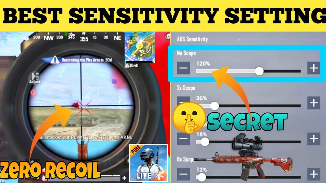 Best Sensitivity Settings | How to get the best PUBG Mobile Lite settings and sensitivity