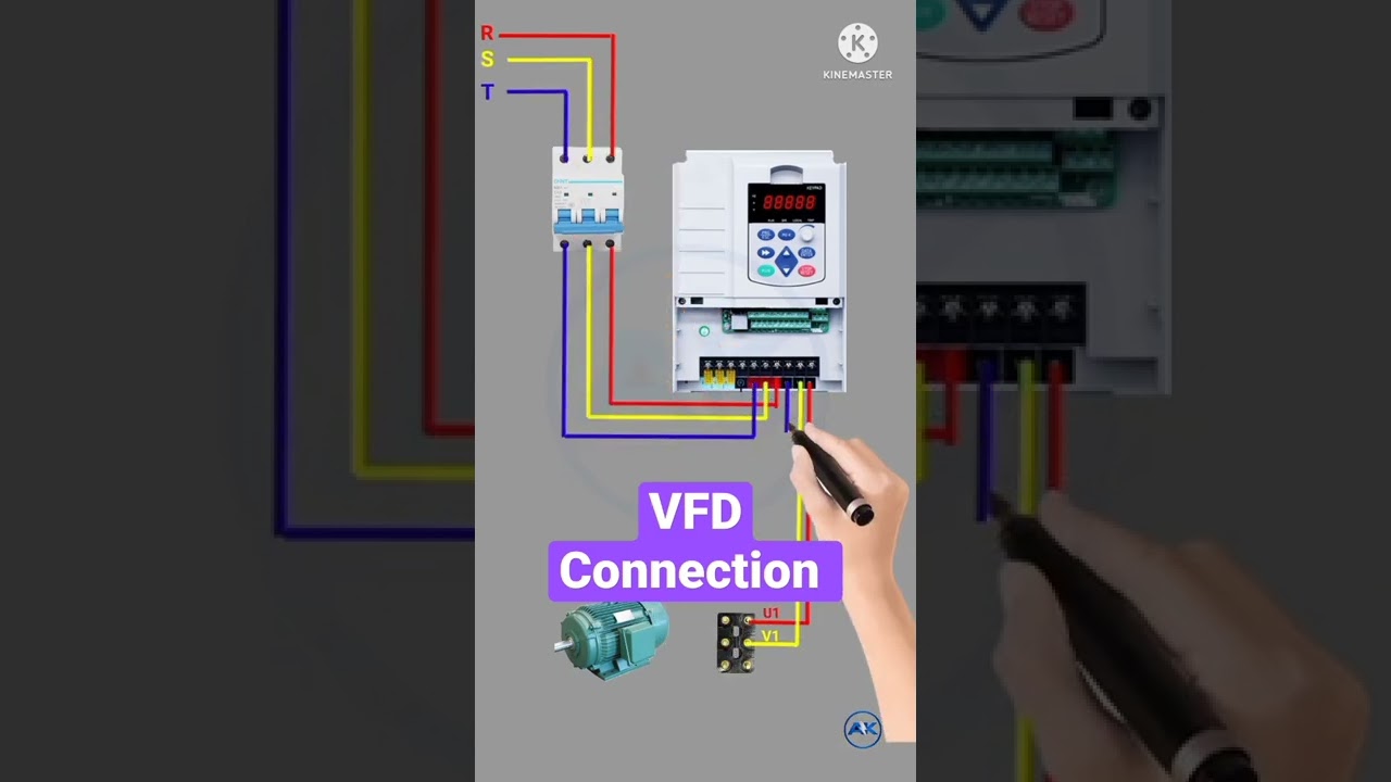 VFD Connection with 3-phase Induction Motor