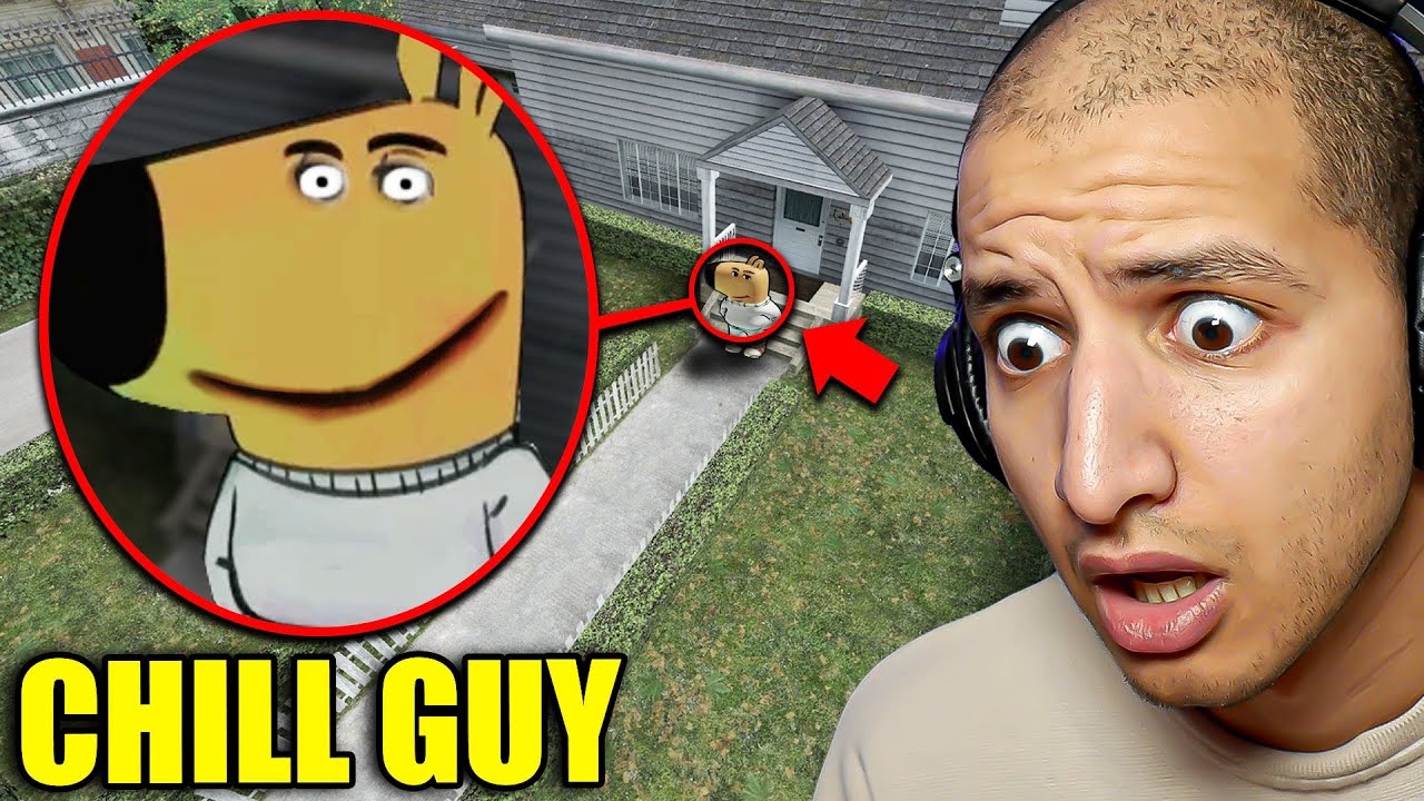 Drone Catches CHILL GUY Outside My House...