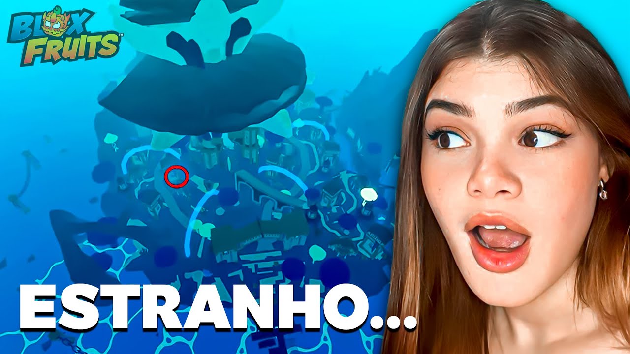 CHEGUEI NA ILHA SUBMERSA e DESCOBRI ALGO ESTRANHO (Blox Fruits)