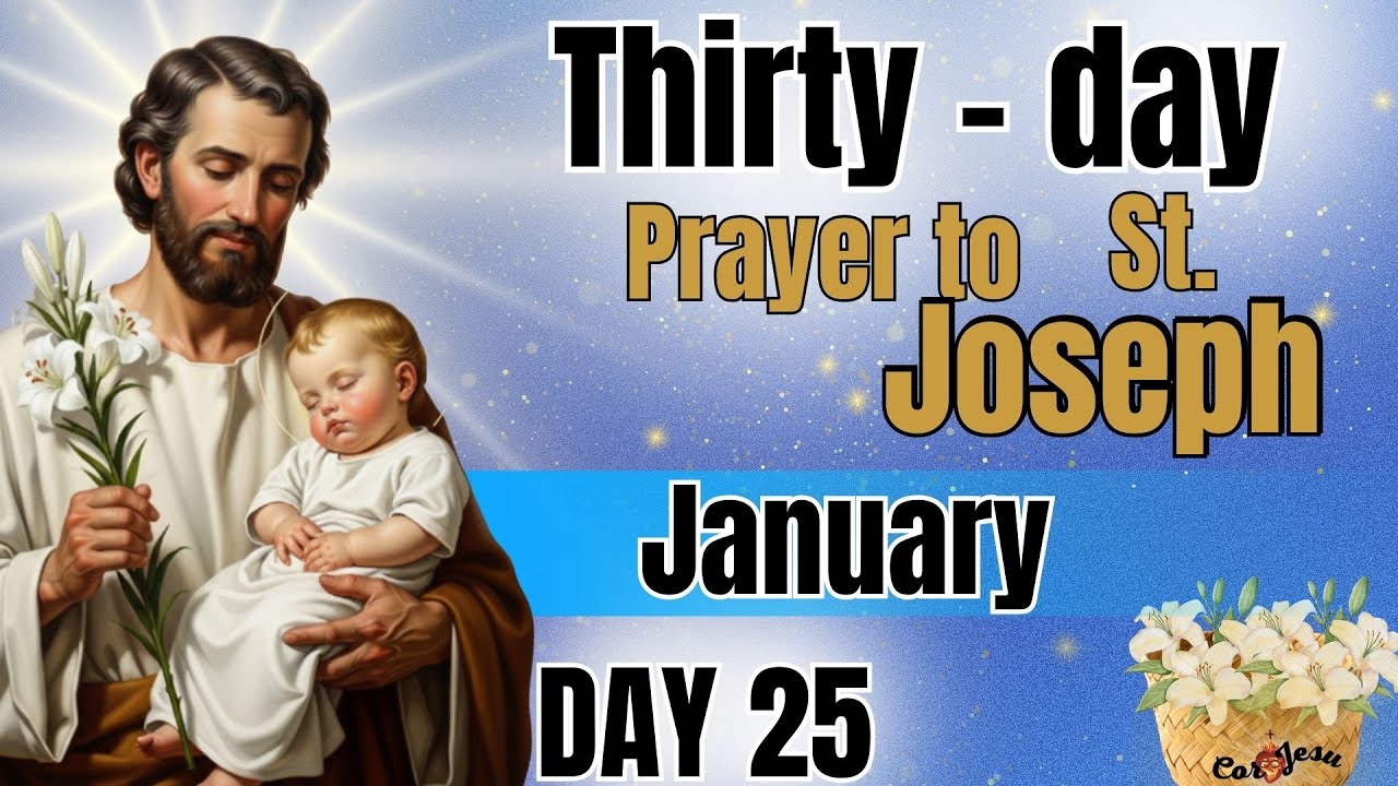 🙏🔔 DAY 25 | Thirty-Day Devotion to Saint Joseph | Pray for Impossible Needs With St. Joseph 💫