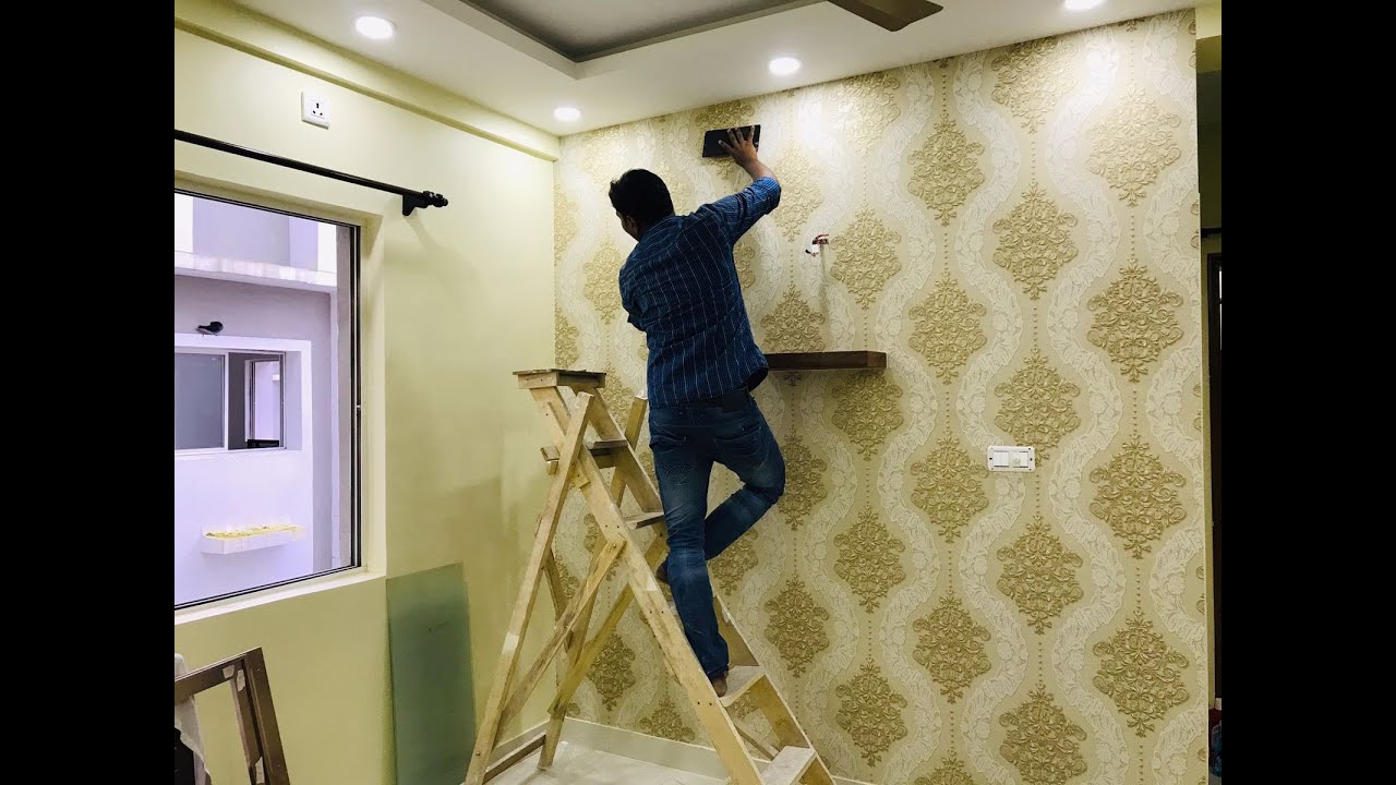 How to Wallpaper Installation in Living Room 2022 | Latest Wallpaper for Living Room 2022