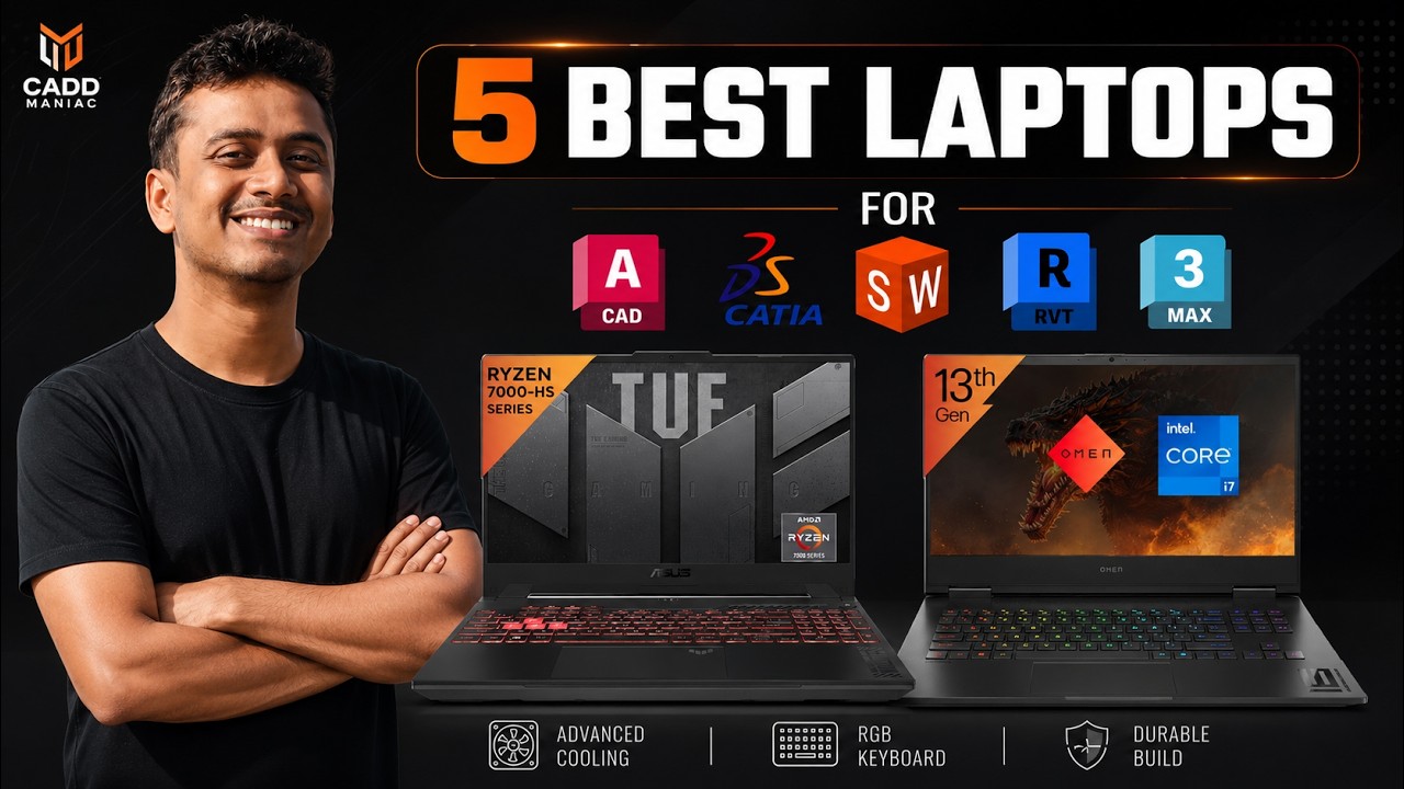 Best Laptops for AutoCAD - Revit - SolidWorks || Best laptops for students at Every Price Range 2024