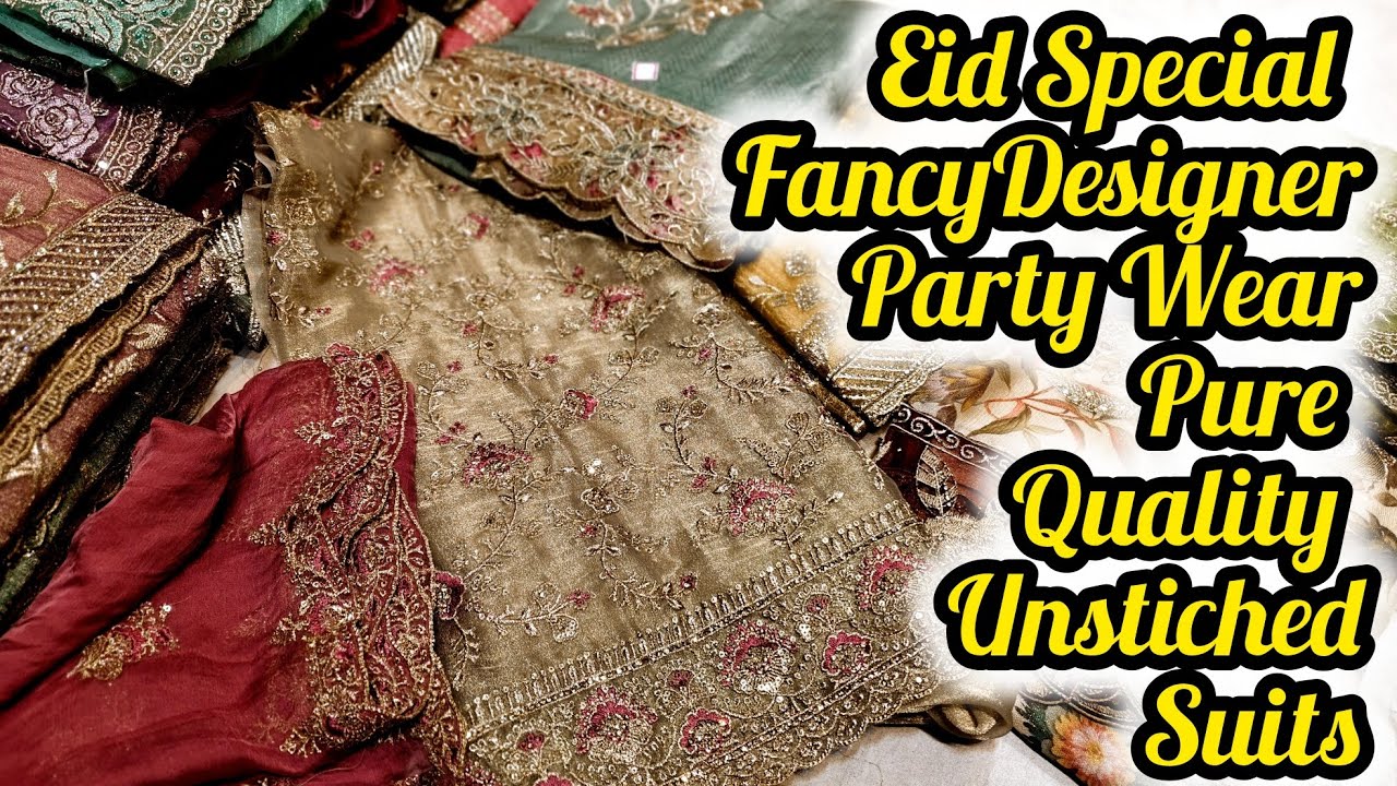 Eid Collection Fancy Suits Heavy Embroidery primium Quality ❣️