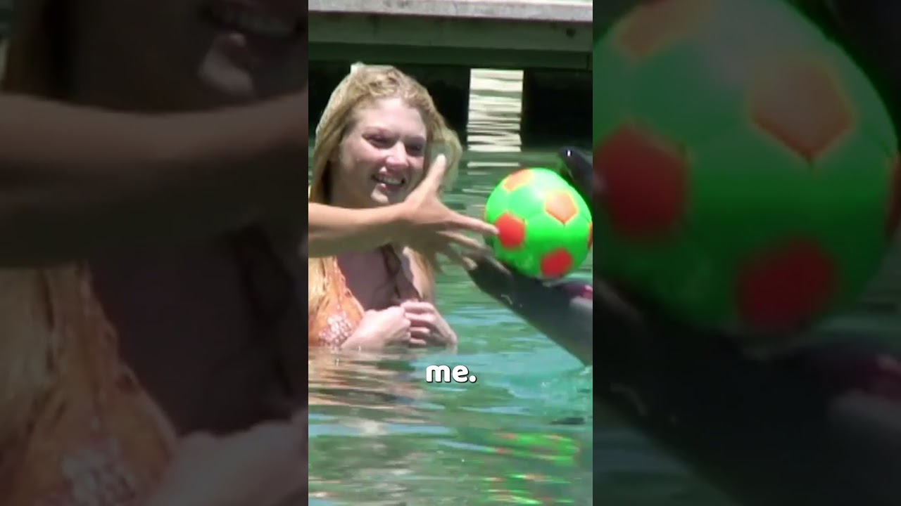 H2O BEHIND THE SCENES: Rikki swims with Dolphins #h2o #behindthescenes #bts