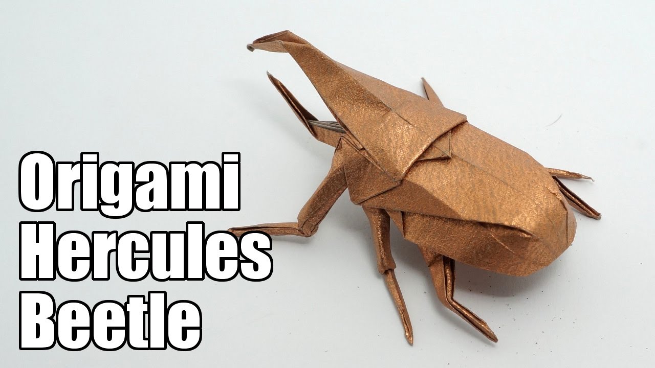 Origami Hercules Beetle (Jo Nakashima)