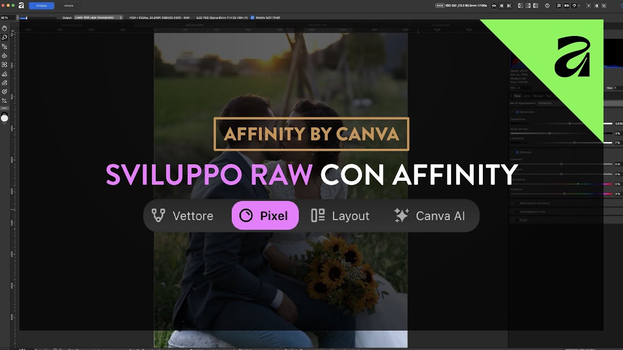 Sviluppo Raw Con Affinity