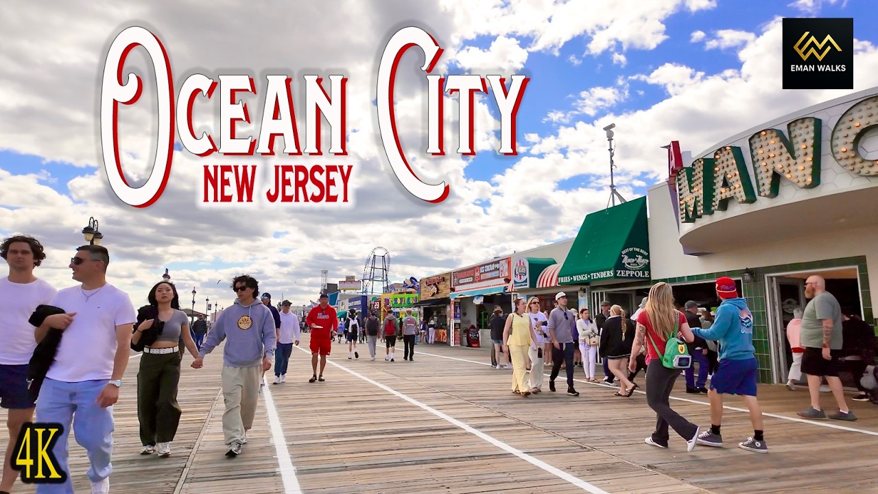 Ocean City New Jersey Boardwalk [4K]