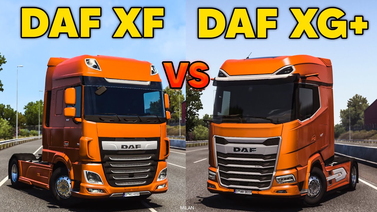 DAF XF VS DAF XG+ - Which is the Fastest? - ETS2