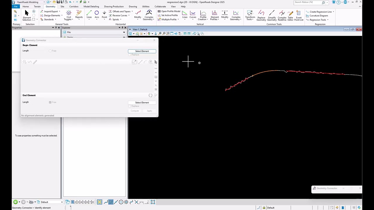 Road Centerline Regression Connection