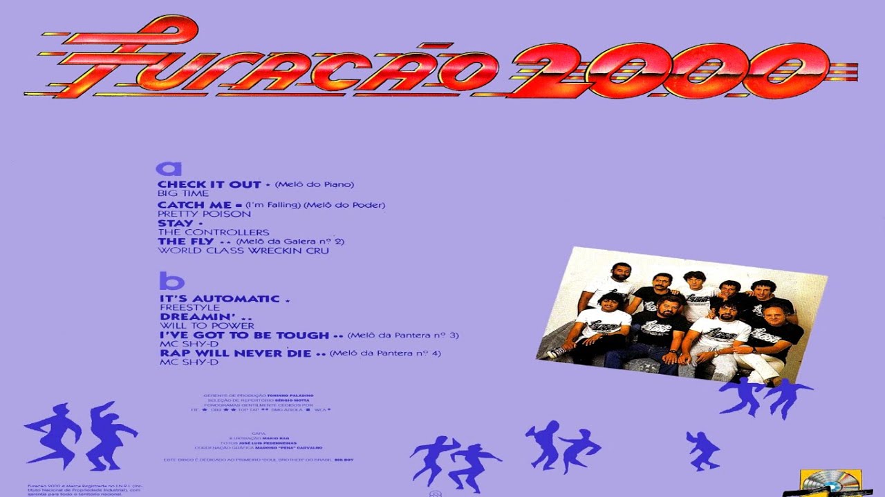 🔴 FURAC&Atilde;O 2000 LP COMPLETO (1988) VINIL ORIGINAL RECORDE DE VENDAS (DJ BORRACHA)