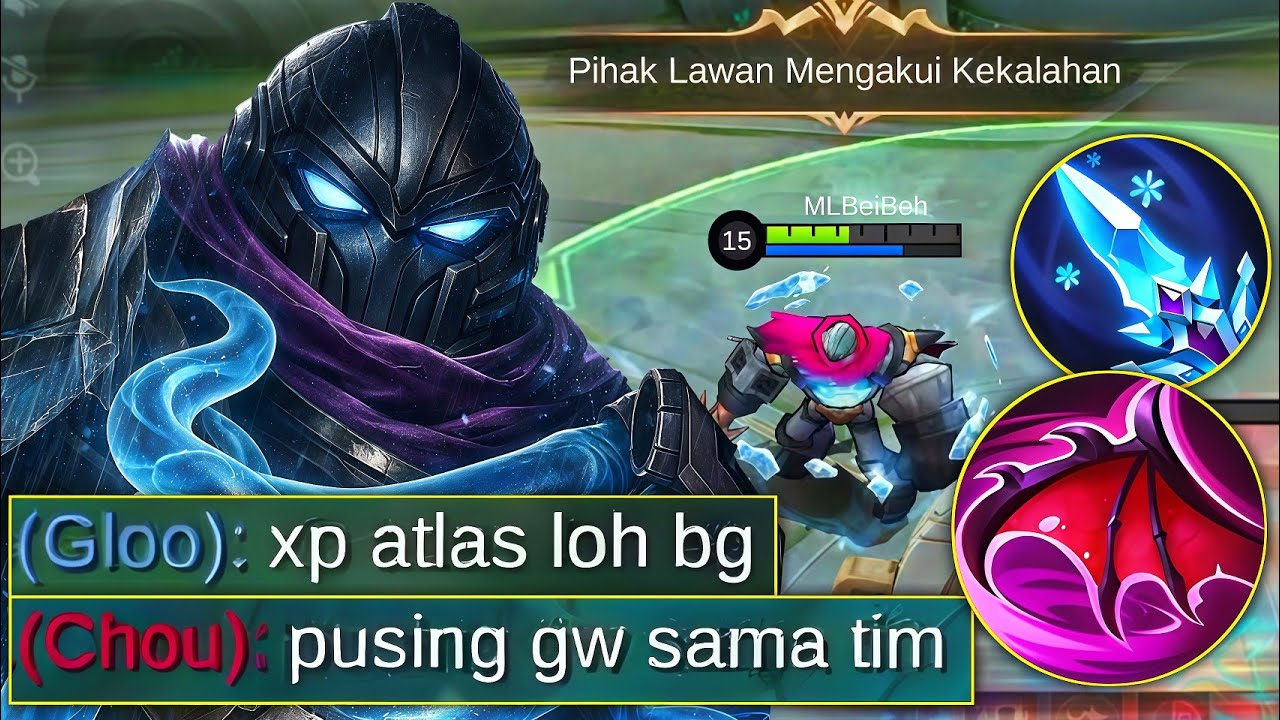 LAGIAN ATLAS DILAWAN😎 INI DIA ATLAS BUILD KESELAMATAN DUNIA AKHIRAT| MLBB