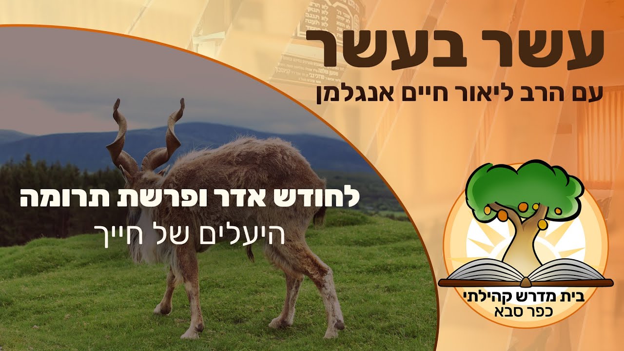 עשר בעשר לחודש אדר ופרשת 