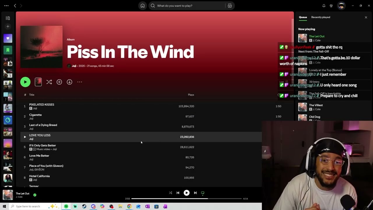 ShayGoon Reacts to Joji Piss in the Wind but the VOD continues to be a mf