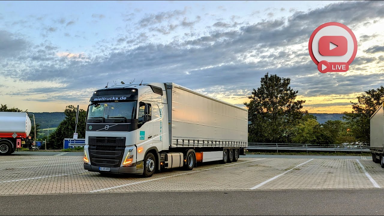 POV Truck driving. LIVE!!! Volvo FH500 2022. [ENG/DE/PT]