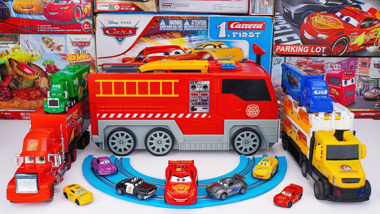 Disney Pixar Cars Unboxing Review | Disney Cars Fire Truck and Vehicle Collection