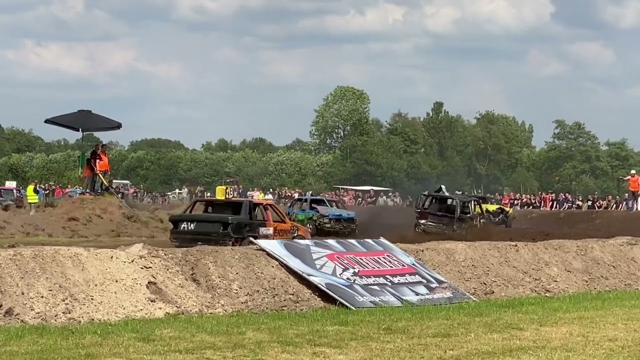 4x over de kop of zo