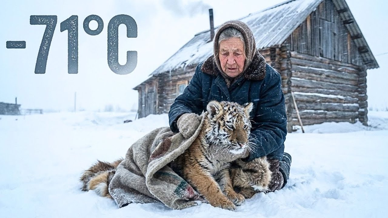 Frozen at –71°C | 88-Year-Old Widow Saves a Dying Tiger Cub Found in the Snow