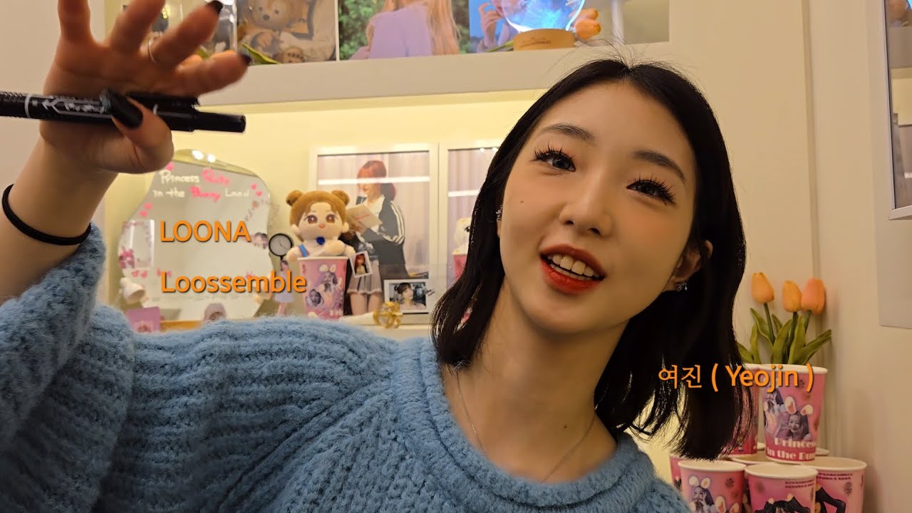 241111 LOONA 여진 생일 카페 방문 !! ( Yeojin's Birthday Cafe ) -2-