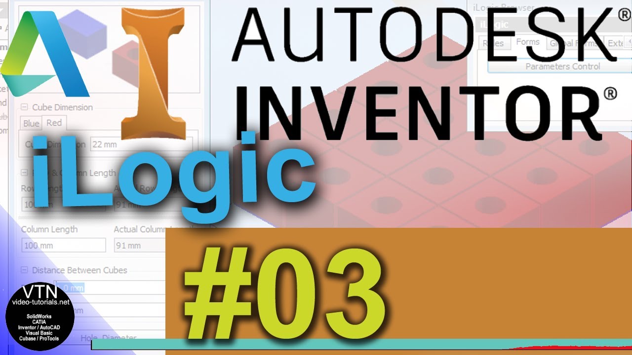 03 AUTODESK INVENTOR ilogic Tutorial  ( Literals )