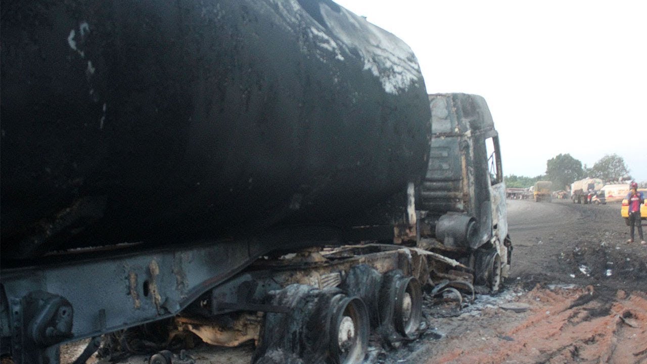 Fuel tanker fire kills nearly 50, injures over 100 after collision