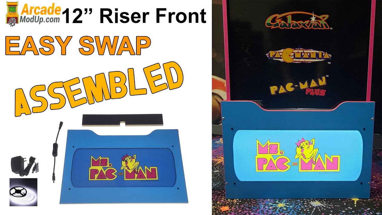 Arcade1Up Lighted Riser Front Mod