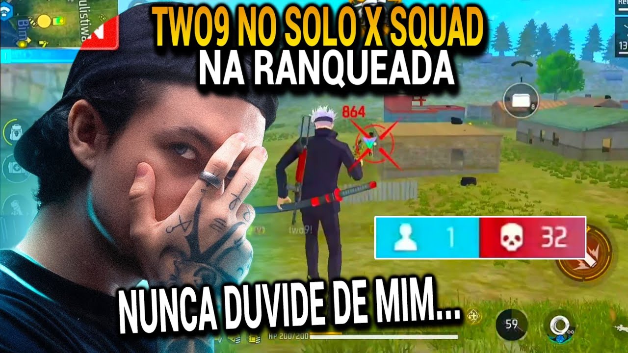 TWO9 JOGOU SOLO X SQUAD NA RANQUEADA E FOI DESAFIADO A FAZER 30 K1LLS, NINGUÉM ACREDITOU NISSO...